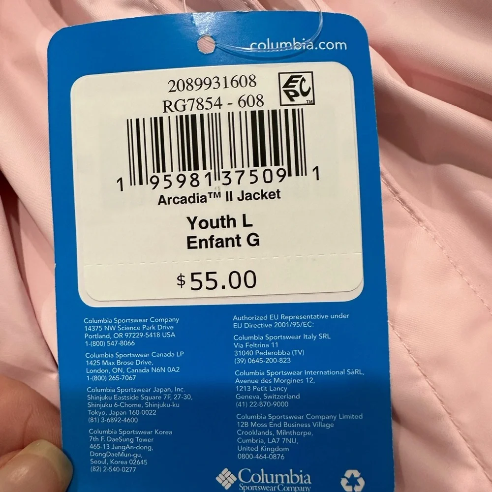 Columbia Girls' Arcadia Ii Jacket, nwt, girls size Large - Picture 9 of 10